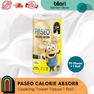 PASEO Towel TISSUE 70 sheets (1 Roll) TISSUE KITCHEN TISSUE OIL PASEO CALORIE ABSORB DEPINJOSTORE