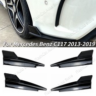 For Mercedes Benz C117 Car Accessories Rear Bumper Lip Splitter Spoiler Corner Body Kit CLA CLA180 GLA200 CLA45 AMG 2013-2019