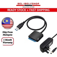 USB to Sata Adapter Cable with UK Standard Plug, USB 3.0 to SATA 22 pin Hard Drive Connector for 2.5" 3.5" SSD/HDD Drive