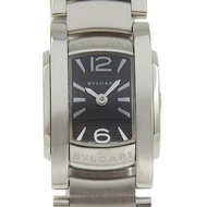 【日本直送】寶格麗 BVLGARI Assioma 手錶 AA26S 不鏽鋼 石英機芯 類比顯示 黑色錶盤 女款【二手品】
