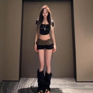 y2k y2k Women's Clothing y2k Pants American Shorts Denim Skinny Jeans Super y2k Wear Low-Waist yk1