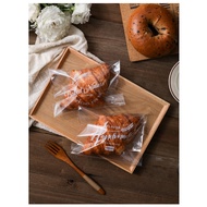 Transparent bread bag croissant bagel toast cake self adesive packaging 10PCS