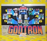 270120-11= 中古已開封 台版 超合金 六神合體 1980 SECOND HAND, UNSEALED TAIWAN EDITION CHOGOKIN GODTRON (1980s)