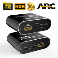 HDMI audio extractor 4K 60Hz HDMI 2.0 Audio Extractor ARC Splitter 5.1 Ch HDMI to toslink audio conv
