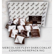Mercolade Flexy Dark Chocolate Compound REPACK 1kg/chocolate Bar