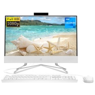 HP All-in-One Desktop, 21.5" FHD Display, Intel Celeron J4025, 16GB RAM, 1TB SSD, Webcam, Wired Keyb