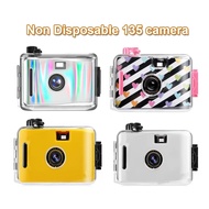 【Tech-savvy】 Portable Waterproof 135 Film Camera Reusable With 1roll 35mm Film S For Children And Students Photography