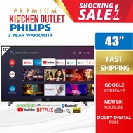 ♖Philips 43 Inch Full HD Android Smart TV 43PFT6916  40 Inch 40PFT6916  Google AI voice control  Dolby Digital Plus✹