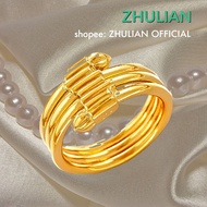 Zhulian (RG5033) Saduran 24K Gold Ring. Zhulian 24K Gold Plated Ring.