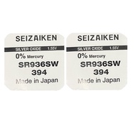 [SG] [2 Pieces] Seizaiken 394 SR936SW Silver Oxide Button Battery