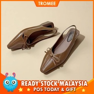 Tromee VEGA 639 Shoes Pointed Head With A Bow British Ribbon Style Kasut Perempuan