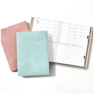 手帳 2026 年 4 月開始 A5 B6 獨立式手帳 質感素面外皮 月間 週間