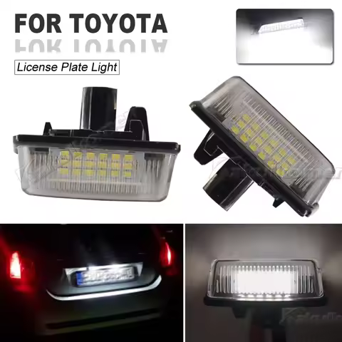 2pcs LED License Plate Lights for Toyota Corolla E11 ZZE12 NDE12 ZDE12 1997-2001 Number Plate lamps 
