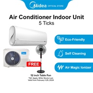 [System 1] Midea MSAS-09E + MAS-1S09E Single Split Aircon 9000 BTU, 5 Ticks Installation fee not included