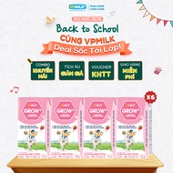 [6 Lốc Hộp 110ml] Sữa Tiệt Trùng VPMilk Grow+ Vị Dâu Cho Bé Từ 1 Tuổi