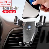 Volkswagen Car Air Vent Handphone Stand Auto Scaling GPS Phone Holder Grip For Tiguan Allspace Golf Scirocco Polo T-cross