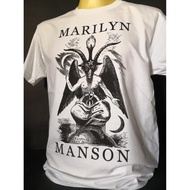 เสื้อวงนำเข้า Marilyn Manson Baphomet Bigger Than Satan Industrial Metal Industrial Rock Alternative