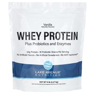 Lake Avenue Nutrition Whey Protein + Probiotics Vanilla 5 lb (2.27 kg)