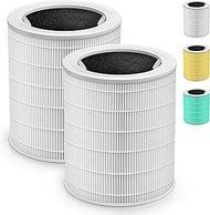 DAJDAH Core 600S Replacement Filter Compatible with Levoit Air Purifier Replacement Filter Core 600S-RF and Levoit Core 600S Air Purifiers for Home Large Room and Bedroom, H13 HEPA, White 2-Pack