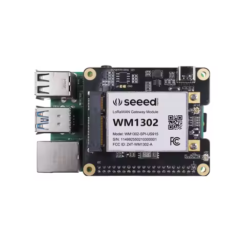 WM1302 Raspberry Pi Hat, Add-on board for WM1302 LoRaWAN Module, Based on LoRa Concentrator Semtech 