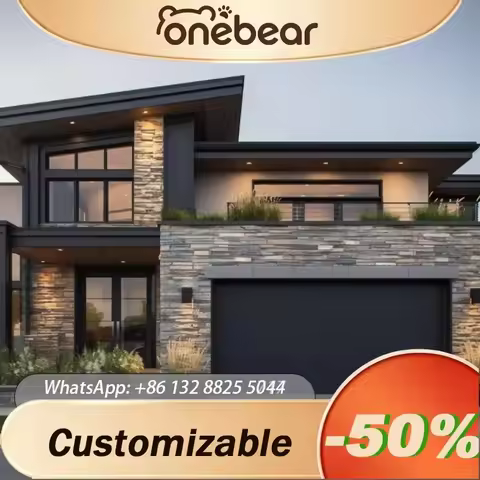 Any Size Custom Villa Electric Sliding Roller Garage Door Aluminum Sandwich Panel Sectional Grill Wi