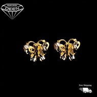 SMS DEEN Butterfly Earrings (Push Type), ±2.5GM - Gold 916 Emas - Subang Rama - Rama