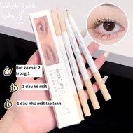 Sweet Mint Double-Headed Eye Highlight Pen for Shimmer Puffiness, Sweet Mint 2-in-1 Eyeshadow Pen wi