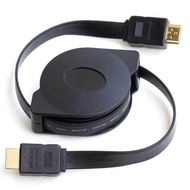 HDMI High Speed 1.3M 1080p 3D VER 1.4 สายแบนแบบเก็บสาย แบบอ่อน 1.3เมตร (Black)