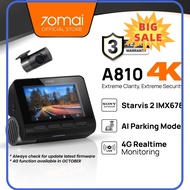⭐ [100% ORIGINAL] ⭐ 70mai A810 4K Dash Cam Dual Vision Car Recorder with GPS ADAS