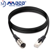 8Waterproof Core FGG Ethernet Cable Plug RJ45Gigabit Ethernet Cable Connector CLAD Turn RJ45Network 