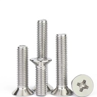 304 Stainless Steel Countersunk Head Screw M8/M10 Phillips Countersunk Head Slot Machine Screw Flat 