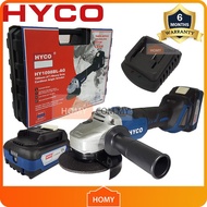 HYCO HY1098BL-AG Cordless Brushless Angle Grinder 4" with 18V 4.0Ah Battery & Charger