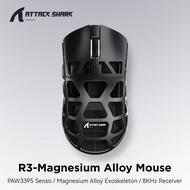 True 8K Hz Gaming Mouse ATTACK SHARK R3 PAW3395 Magnesium Alloy Shell 8K Wireless Tri-mode Gaming Mo