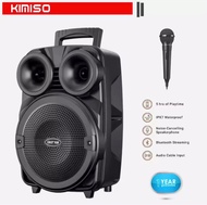 Speaker Bluetooth Portable Ukuran Besar 8 Inch Free Mic Dan Remot Salon Aktif Mp3/Mp4 Super Bass