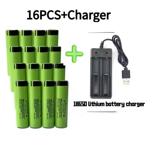 2024 100% Rechargeable lithium battery 18650 Battery 3.7V 3400mAh 34B pour lamp de poche chargeur US