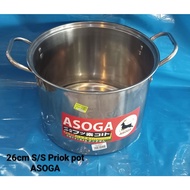 26CM STAINLESS STEEL PERIOK POT ASOGA