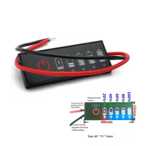 1S 2S 3S 4S Battery Level Indicator Ternary Lithium Iron Phosphate Lead-Acid Capacity Display Tester