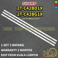 SHARP 2T-C42BD1X / 2T-C42BG1X TV LED BACKLIGHT BARU READY STOCK 2TC42BD1X 2TC42BG1X C42BD1X C42BG1X
