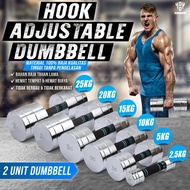 Barbel Alat Fitnes Dumbbell Set Hook Home Gym Dumble Alat Gym Dumbbell