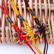 Nylon Six-Ear Colorful Knots Colorful Chinese Knots Red Small Pendants Fortune Knots Tassel Tassel O