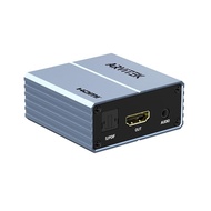 HDMI Audio Extractor 4K@30Hz, HDMI to Optical 5.1 S/PDIF & 3.5mm AUX Audio Adapter, 192KHz Audio Con