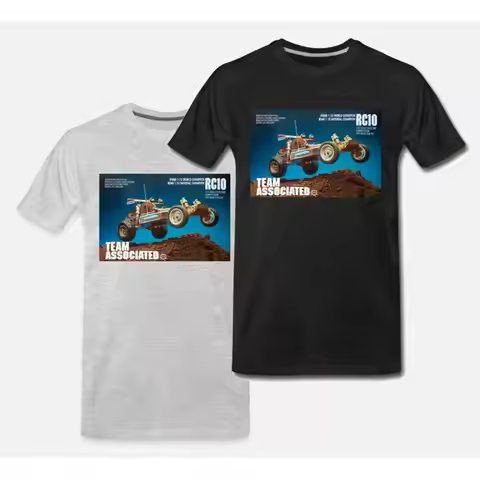 Mens Cotton T-Shirt Rc Car Team Associated Rc10 Buggy