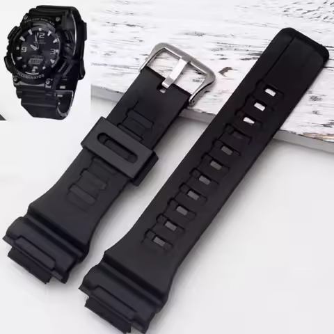 Silicone Resin Watchband for Casio AQ-S810w 800 W-735H TRT-110H AEQ-110w AE-1000W W-735H SGW-300H MR
