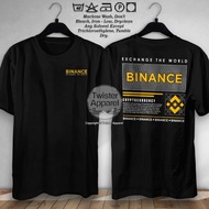 Binance Crypto Exchange The World Coin Aset Cryptocurrency BNB Coin Men's and Women's T-shirt Cotton