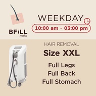 [E-voucher] Meko Bfill Clinic Weekday Hair Removal Size XXL บัตรกำนัลดิจิทัล เมโกะ บีฟิล คลินิก กำจั