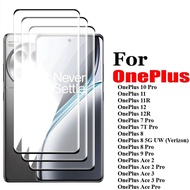1-3Pcs Tempered Glass Film For OnePlus Ace 3 2 Pro Screen Protector For OnePlus 9 8 7T 7 12R 12 11R 