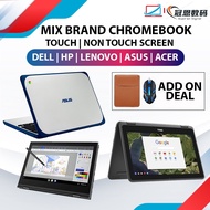 Genuine product protection Mix ChromeBook Dell HP Lenovo Acer Asus Touch Screen Playstore Intel 4GB 16GB 32GB SSD Budget Laptop Notebook Murah