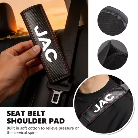 Car Shoulder Protector Pad Leather Safety Belt Cover Accessories For JAC RF8 M3 M4 X8 Plus A5 E10X Q
