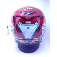 [ New Ori] Helm Full Face Kyt K2 Rider Marvel Iron Man Red Maroon/Gold