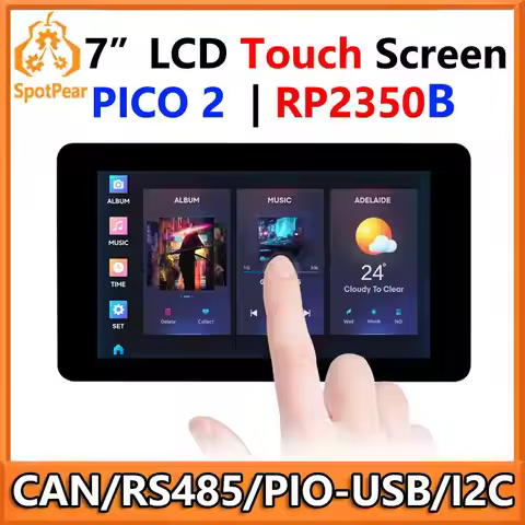 Raspberry Pi Pico 2 RP2350B 7inch Capacitive TouchScreen 7 inch LCD Display Development Board 800×48